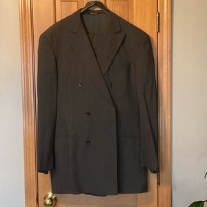 Armani Collezioni Charcoal Double-Breasted Suit